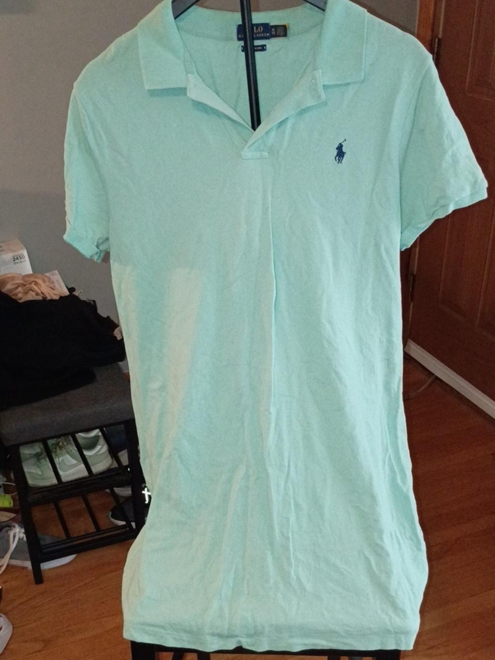 Polo by Ralph Lauren Light Mint Green Short-Sleeve Polo Dress